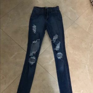 Distressed Fashion Nova jeans